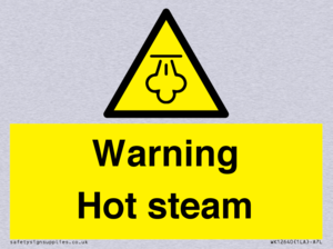 Warning Hot steam